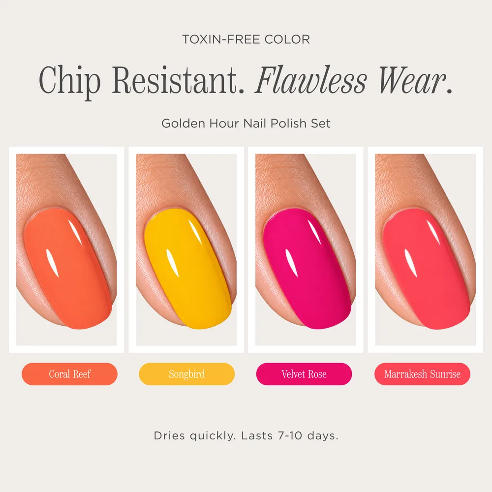 Golden Hour Nail Polish Set